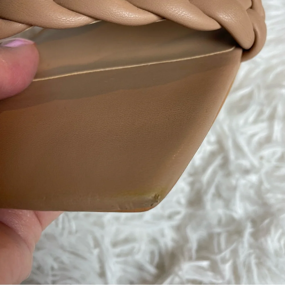 Paily Braided Double Strap High Heel Sandals | Nude Cafe - Picture 11 of 14